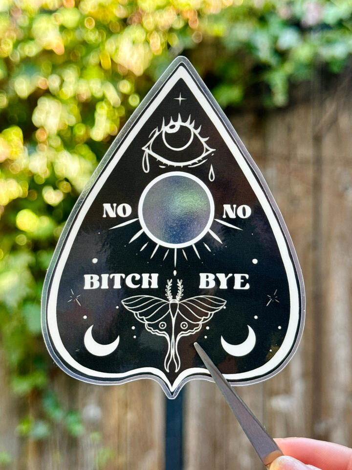 Bad Ouija Clear Sticker