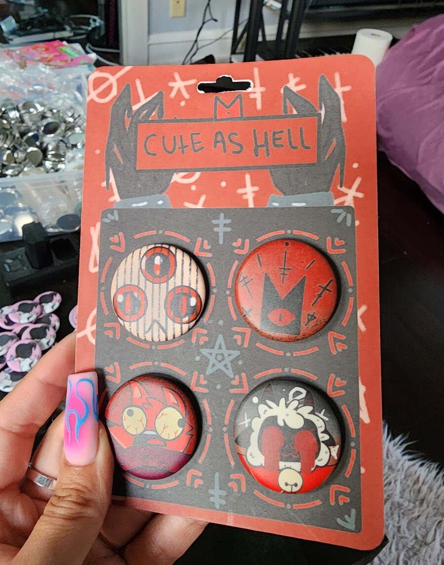 Cute as Hell Button Pack